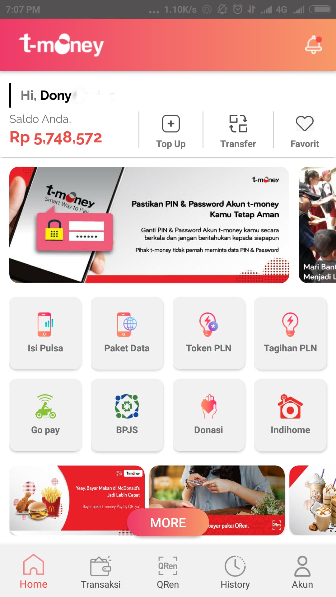 T-Money screenshot 1